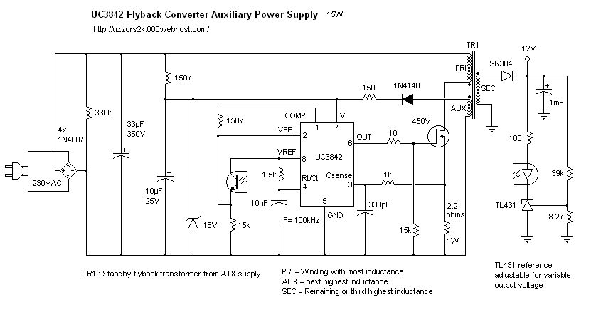 Question on UC3842B Current Mode Controller — Parallax Forums
